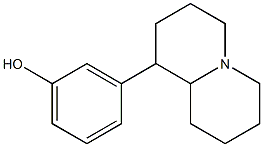 3-[(Octahydro-4H-quinolizin)-1-yl]phenol Struktur