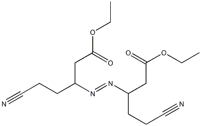 3,3'-Azobis(5-cyanovaleric acid)diethyl ester Struktur