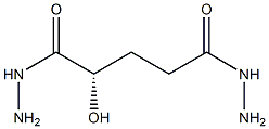 [S,(-)]-2-Hydroxyglutaric acid dihydrazide Struktur