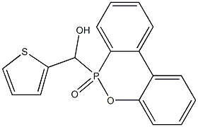 6-(Hydroxy(2-thienyl)methyl)-6H-dibenz[c,e][1,2]oxaphosphorin 6-oxide Struktur