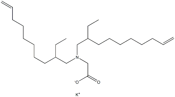 N,N-Bis(2-ethyl-9-decenyl)glycine potassium salt Struktur