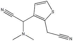 3-[(Dimethylamino)cyanomethyl]-2-thiopheneacetonitrile Struktur