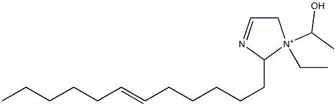 2-(6-Dodecenyl)-1-ethyl-1-(1-hydroxyethyl)-3-imidazoline-1-ium Struktur