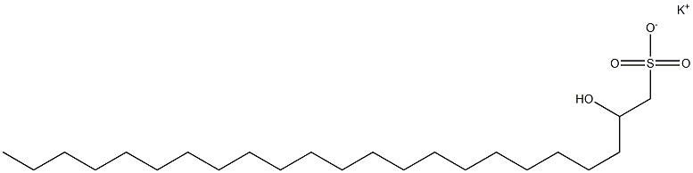 2-Hydroxytricosane-1-sulfonic acid potassium salt Struktur