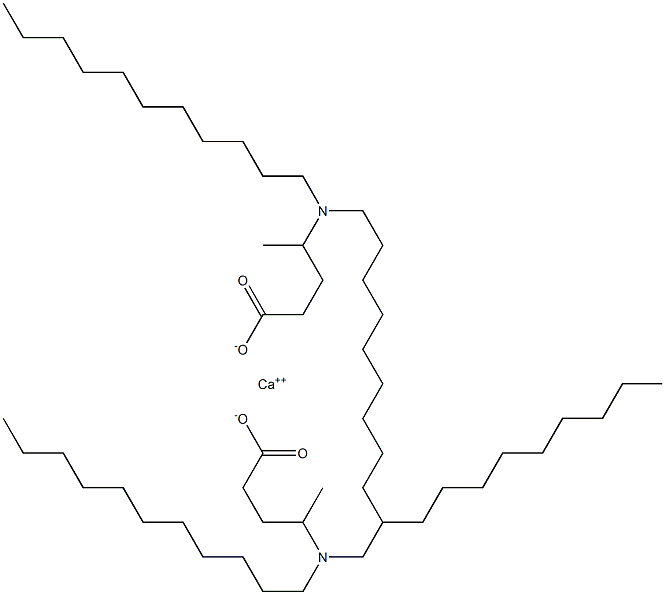 Bis[4-(diundecylamino)valeric acid]calcium salt Struktur