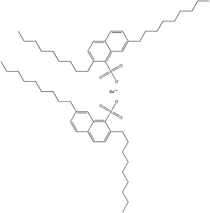 Bis(2,7-dinonyl-1-naphthalenesulfonic acid)barium salt Struktur