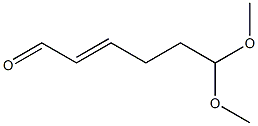 6,6-Dimethoxy-2-hexen-1-al Struktur