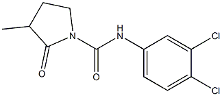 2-Oxo-3-methyl-N-(3,4-dichlorophenyl)pyrrolidine-1-carboxamide Struktur