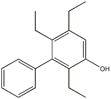 2,4,5-Triethyl-3-phenylphenol Struktur