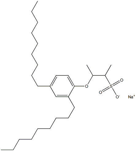 3-(2,4-Dinonylphenoxy)butane-2-sulfonic acid sodium salt Struktur