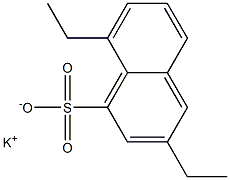 3,8-Diethyl-1-naphthalenesulfonic acid potassium salt Struktur