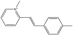 2-(4-Methylstyryl)-1-methylpyridinium Struktur