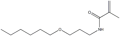 N-(3-Hexyloxypropyl)methacrylamide Struktur