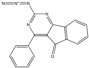 2-Azido-4-phenyl-5H-indeno[1,2-d]pyrimidin-5-one Struktur