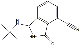 3-tert-Butylamino-7-cyano-2,3-dihydro-1H-isoindol-1-one Struktur