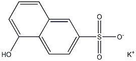 5-Hydroxy-2-naphthalenesulfonic acid potassium salt Struktur