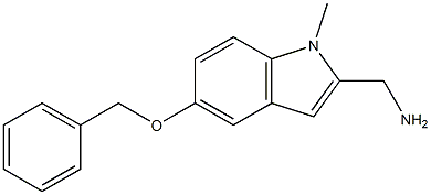 1-Methyl-2-(aminomethyl)-5-(benzyloxy)-1H-indole Struktur