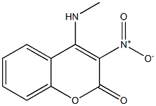 4-Methylamino-3-nitro-2H-1-benzopyran-2-one Struktur