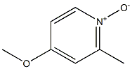 2-Methyl-4-methoxypyridine 1-oxide Struktur