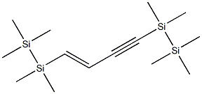 (E)-1,4-Bis(pentamethyldisilanyl)-1-butene-3-yne Struktur