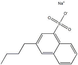 3-Butyl-1-naphthalenesulfonic acid sodium salt Struktur