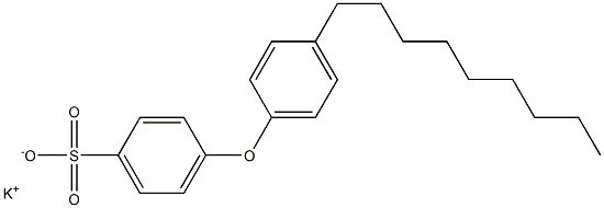 4-(4-Nonylphenoxy)benzenesulfonic acid potassium salt Struktur