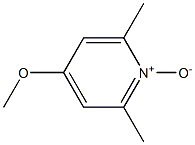 4-Methoxy-2,6-dimethylpyridine 1-oxide Struktur