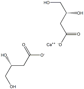 Bis[[R,(-)]-3,4-dihydroxybutyric acid] calcium salt Struktur