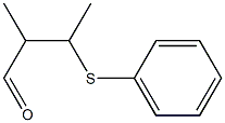 3-[(Phenyl)thio]-2-methyl-3-methylpropionaldehyde Struktur