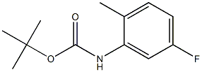 5-Fluoro-N-(tert-butoxycarbonyl)-2-methylaniline Struktur