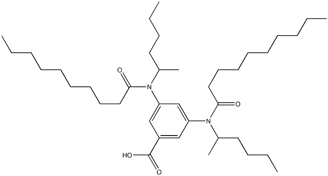 3,5-Bis(2-hexyldecanoylamino)benzoic acid Struktur