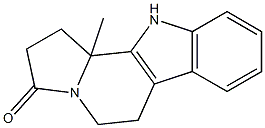 11b-Methyl-1,2,3,5,6,11b-hexahydro-11H-indolizino[8,7-b]indole-3-one Struktur