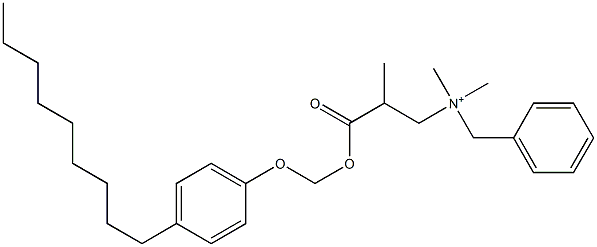 N,N-Dimethyl-N-benzyl-N-[2-[[(4-nonylphenyloxy)methyl]oxycarbonyl]propyl]aminium Struktur