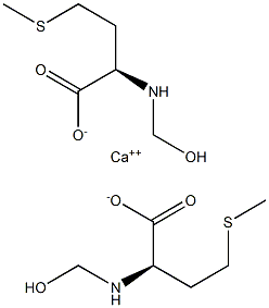 Bis[(R)-2-[(hydroxymethyl)amino]-4-(methylthio)butanoic acid]calcium salt Struktur