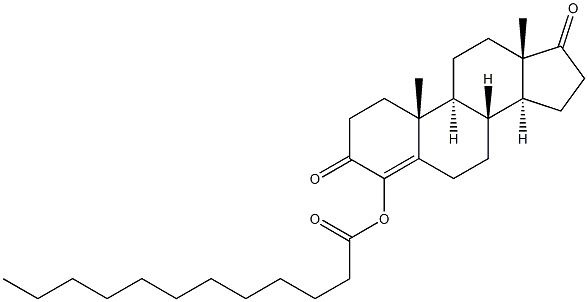 4-(Dodecanoyloxy)androst-4-ene-3,17-dione Struktur