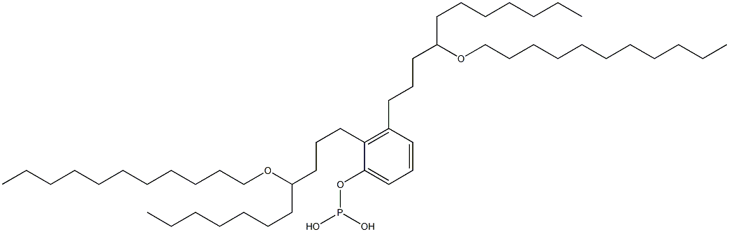 Phosphorous acid bis[4-(undecyloxy)undecyl]phenyl ester Struktur