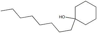 1-Octylcyclohexanol Struktur