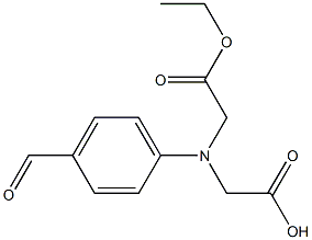 2,2'-(4-Formylphenylimino)bis(acetic acid ethyl) ester Struktur