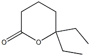 Tetrahydro-6,6-diethyl-2H-pyran-2-one Struktur