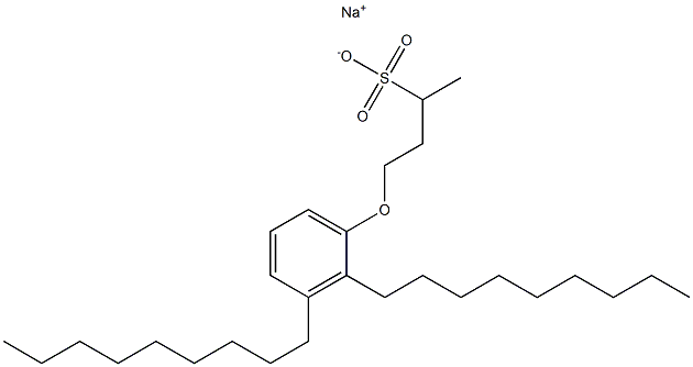 4-(2,3-Dinonylphenoxy)butane-2-sulfonic acid sodium salt Struktur