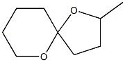 2-Methyl-1,6-dioxaspiro[4.5]decane Struktur