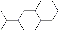 1,2,3,4,4a,5,6,7-Octahydro-3-isopropylnaphthalene Struktur