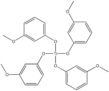 Tetrakis(3-methoxyphenoxy)titanium(IV) Struktur