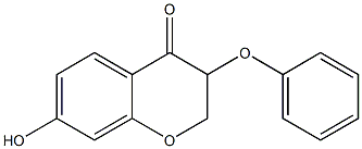 7-Hydroxy-3-phenoxy-2H-1-benzopyran-4(3H)-one Struktur