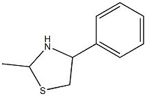 2-Methyl-4-phenylthiazolidine Struktur