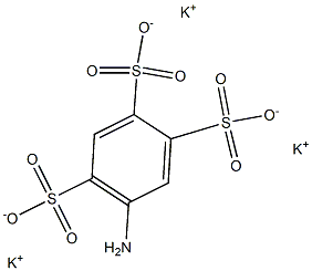 5-Amino-1,2,4-benzenetrisulfonic acid tripotassium salt Struktur