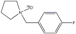 1-(4-Fluorobenzyl)pyrrolidine 1-(18O) oxide Struktur