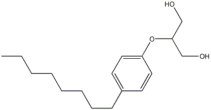 2-(4-Octylphenoxy)-1,3-propanediol Struktur