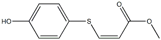 (Z)-3-[(4-Hydroxyphenyl)thio]acrylic acid methyl ester Struktur