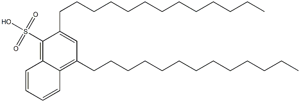 2,4-Ditridecyl-1-naphthalenesulfonic acid Struktur